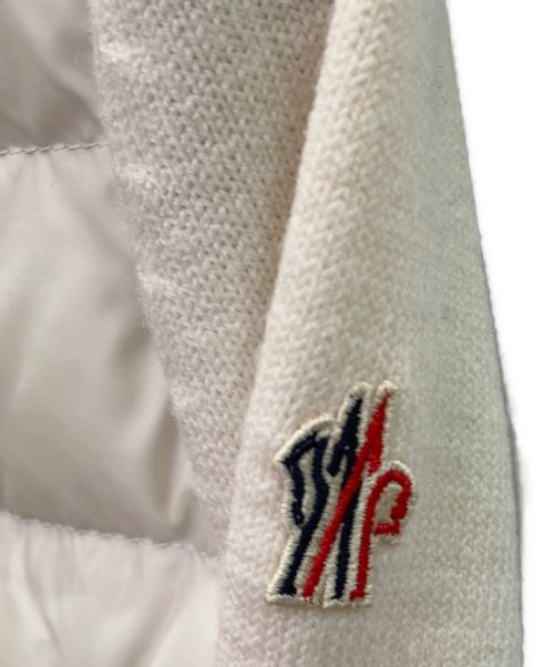 MONCLER GRENOBLE（モンクレール グルノーブル）MONCLER GRENOBLE (モンクレール グルノーブル) ダウンカーディガン アイボリー サイズ:XSの古着・服飾アイテム
