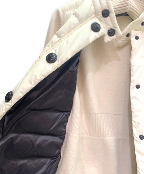 MONCLER GRENOBLE（モンクレール グルノーブル）MONCLER GRENOBLE (モンクレール グルノーブル) ダウンカーディガン アイボリー サイズ:XSの古着・服飾アイテム