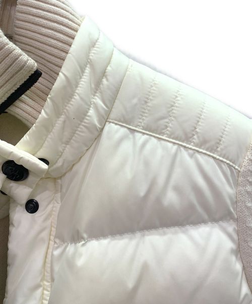 MONCLER GRENOBLE（モンクレール グルノーブル）MONCLER GRENOBLE (モンクレール グルノーブル) ダウンカーディガン アイボリー サイズ:XSの古着・服飾アイテム