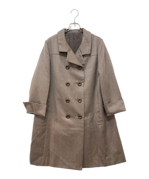 HERMES（エルメス）HERMES (エルメス) マルジェラ期 オーバーサイズウールコート/Archive ブラウン サイズ:40の古着・服飾アイテム