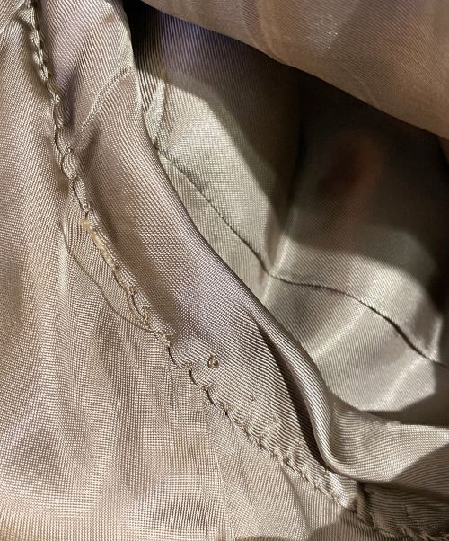 HERMES（エルメス）HERMES (エルメス) カシミヤ混テーラードジャケット ブラウン×ベージュ サイズ:Lの古着・服飾アイテム