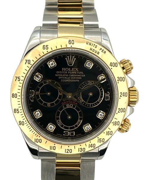 ROLEX（ロレックス）ROLEX (ロレックス) コスモグラフ デイトナ 8Pダイヤ ブラックの古着・服飾アイテム