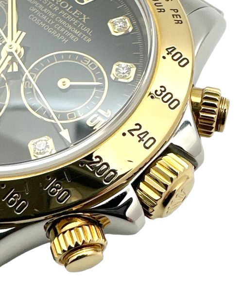 ROLEX（ロレックス）ROLEX (ロレックス) コスモグラフ デイトナ 8Pダイヤ ブラックの古着・服飾アイテム