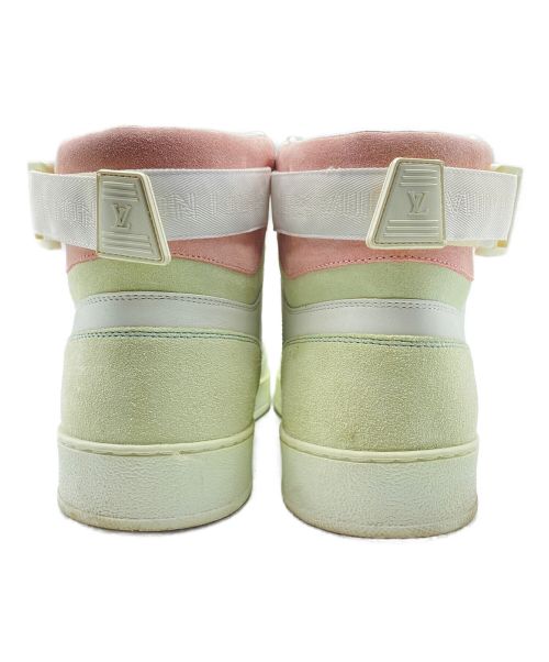 LOUIS VUITTON（ルイ ヴィトン）LOUIS VUITTON (ルイ ヴィトン) プリズムハイカットスニーカー ホワイト×ピンク サイズ:SIZE 8の古着・服飾アイテム