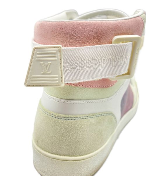LOUIS VUITTON（ルイ ヴィトン）LOUIS VUITTON (ルイ ヴィトン) プリズムハイカットスニーカー ホワイト×ピンク サイズ:SIZE 8の古着・服飾アイテム