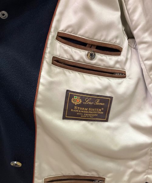 LORO PIANA（ロロピアーナ）LORO PIANA (ロロピアーナ) カシミヤジップコート ネイビー サイズ:Mの古着・服飾アイテム