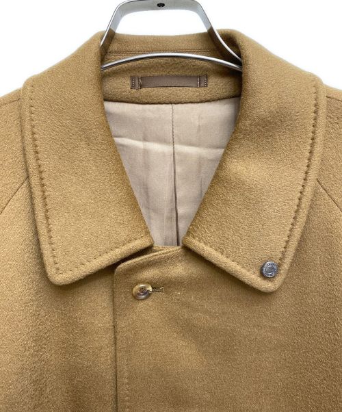 HERMES（エルメス）HERMES (エルメス) カシミヤステンカラーコート キャメル サイズ:Lの古着・服飾アイテム