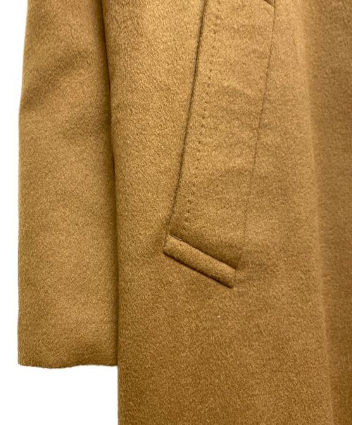 HERMES（エルメス）HERMES (エルメス) カシミヤステンカラーコート キャメル サイズ:Lの古着・服飾アイテム
