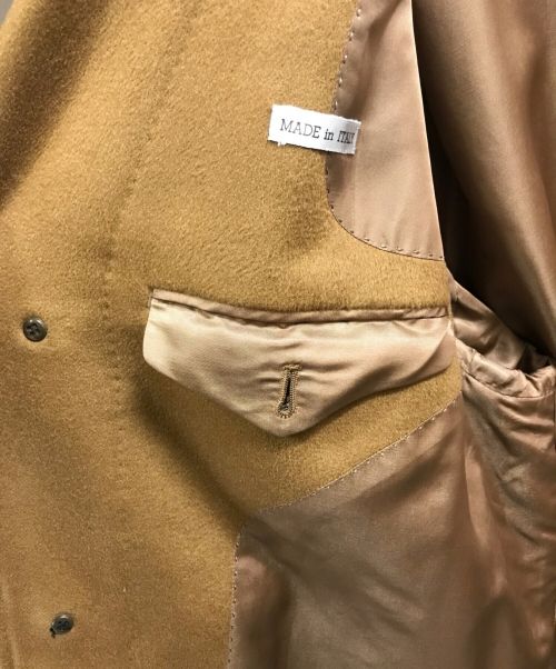 HERMES（エルメス）HERMES (エルメス) カシミヤステンカラーコート キャメル サイズ:Lの古着・服飾アイテム