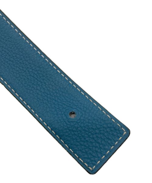 HERMES（エルメス）HERMES (エルメス) Hコンスタンスベルト ブラック×ブルー サイズ:85の古着・服飾アイテム