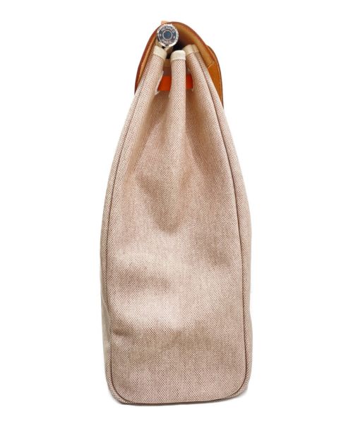 HERMES（エルメス）HERMES (エルメス) エールバッグMM ベージュ×ブラウン サイズ:MMの古着・服飾アイテム