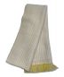 HERMES (エルメス) カシミヤマフラー イエロー×ホワイト 未使用品：54800円