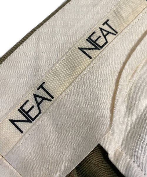 NEAT（ニート）NEAT (ニート) ワイドタックスラックス カーキ サイズ:46の古着・服飾アイテム
