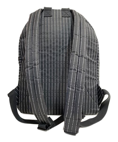 Maison Margiela（メゾンマルジェラ）Maison Margiela (メゾンマルジェラ) ロゴストライプバックパック ブラック サイズ:-の古着・服飾アイテム