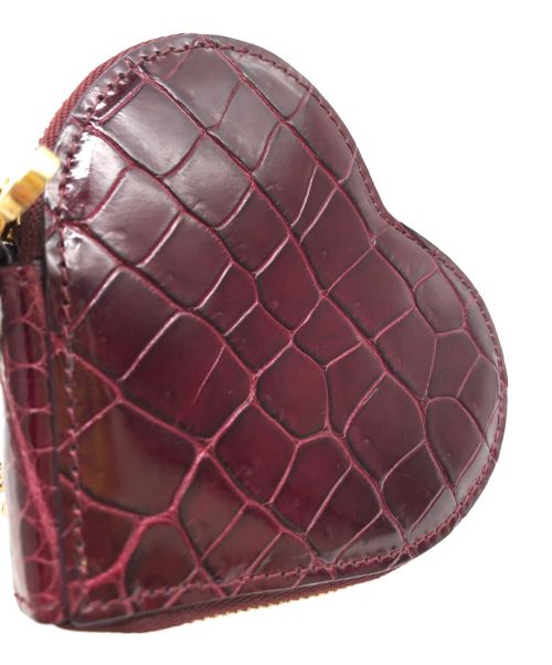 LOUIS VUITTON（ルイ ヴィトン）LOUIS VUITTON (ルイ ヴィトン) ハートエキゾチックコインケース ボルドー サイズ:-の古着・服飾アイテム