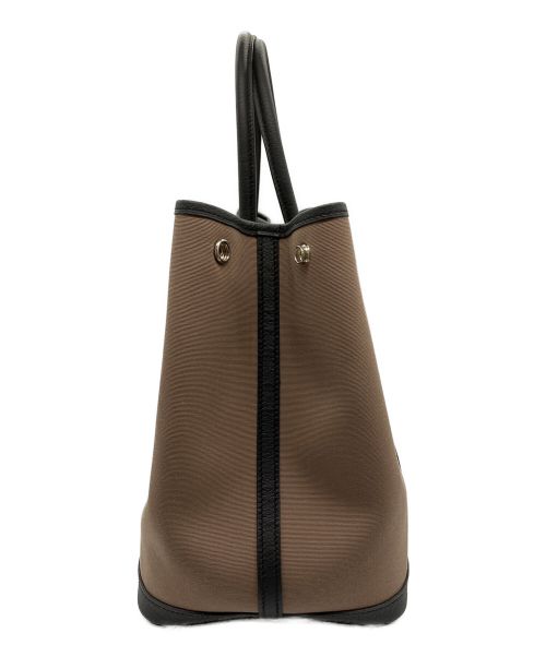 HERMES（エルメス）HERMES (エルメス) ガーデンパーティ36 ブラウン×ブラック サイズ:36の古着・服飾アイテム