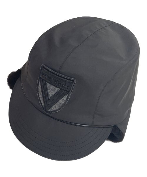 LOUIS VUITTON（ルイ ヴィトン）LOUIS VUITTON (ルイ ヴィトン) ミンクボア付キャップ ブラック サイズ:Sの古着・服飾アイテム