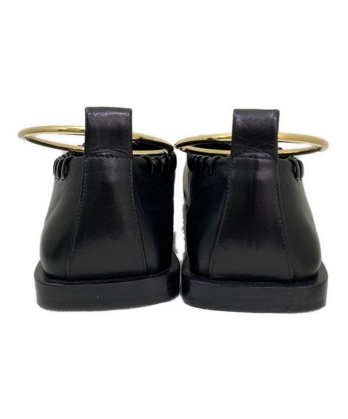 JIL SANDER（ジルサンダー）JIL SANDER (ジルサンダー) アンクルリングデザインレザーパンプス ブラック サイズ:36 1/2の古着・服飾アイテム
