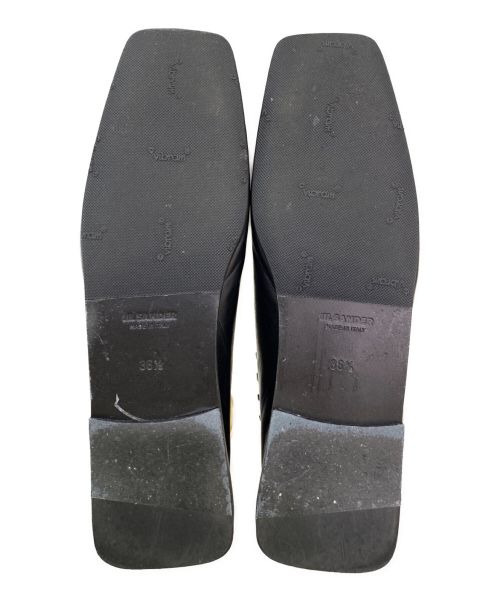 JIL SANDER（ジルサンダー）JIL SANDER (ジルサンダー) アンクルリングデザインレザーパンプス ブラック サイズ:36 1/2の古着・服飾アイテム