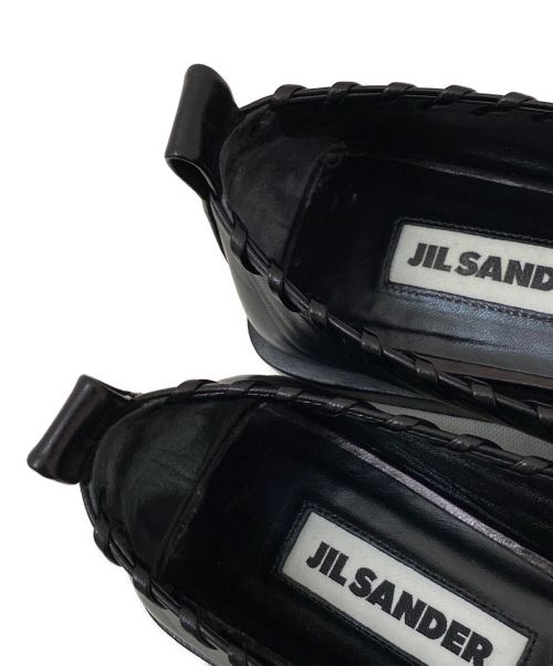 JIL SANDER（ジルサンダー）JIL SANDER (ジルサンダー) アンクルリングデザインレザーパンプス ブラック サイズ:36 1/2の古着・服飾アイテム
