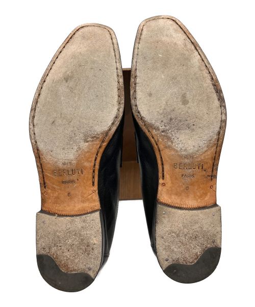 Berluti（ベルルッティ）Berluti (ベルルッティ) ロレンツォ リミニ カンガルーレザーローファー ブラック サイズ:8の古着・服飾アイテム