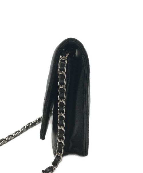 CHANEL（シャネル）CHANEL (シャネル) マトラッセショルダーウォレットバッグ ブラックの古着・服飾アイテム