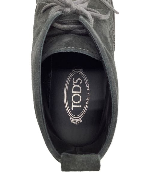 TOD'S（トッズ）TOD'S (トッズ) スウェードチャッカシューズ グレー サイズ:6 1/2の古着・服飾アイテム