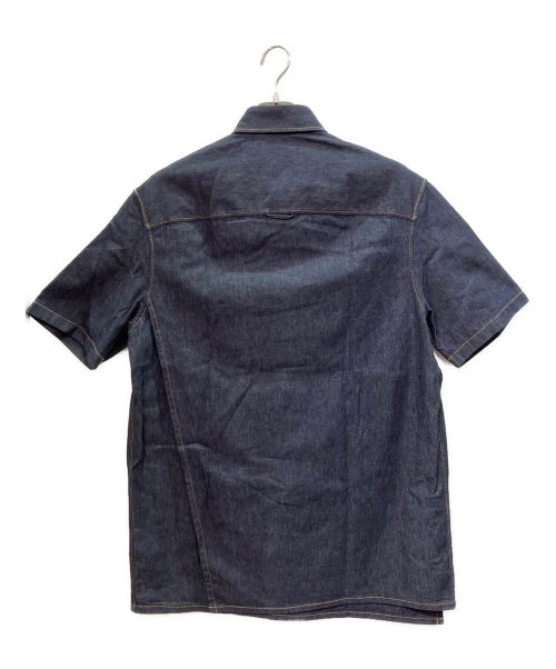 VALENTINO（ヴァレンティノ）VALENTINO (ヴァレンティノ) 半袖デニムシャツ インディゴ サイズ:40の古着・服飾アイテム