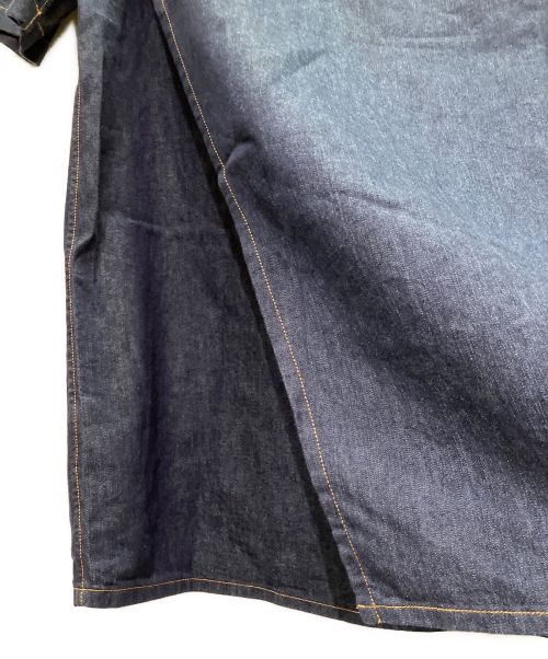 VALENTINO（ヴァレンティノ）VALENTINO (ヴァレンティノ) 半袖デニムシャツ インディゴ サイズ:40の古着・服飾アイテム