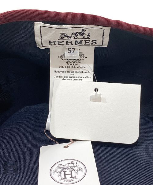 HERMES（エルメス）HERMES (エルメス) カシミヤベレー帽 ベージュ サイズ:57 未使用品の古着・服飾アイテム