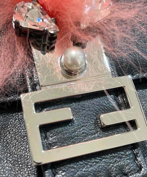 FENDI（フェンディ）FENDI (フェンディ) モンスターマイクロバケットミニショルダーバッグ ブラックの古着・服飾アイテム