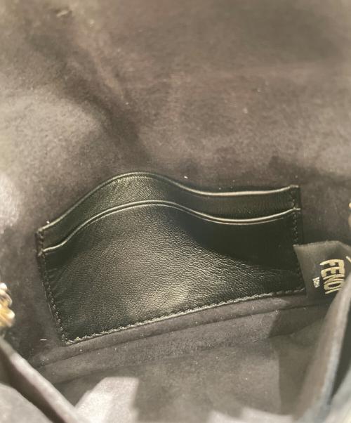 FENDI（フェンディ）FENDI (フェンディ) モンスターマイクロバケットミニショルダーバッグ ブラックの古着・服飾アイテム