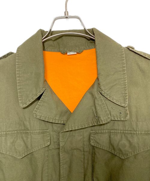 GUCCI（グッチ）GUCCI (グッチ) バックロゴM65ミリタリージャケット カーキ サイズ:SIZE 48の古着・服飾アイテム