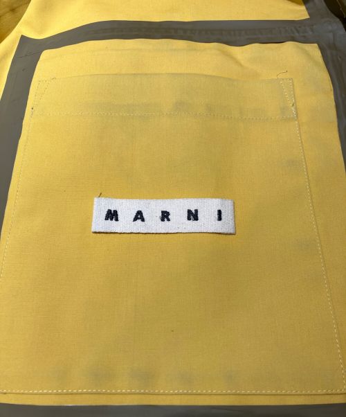 MARNI（マルニ）MARNI (マルニ) ゴム引きコート ベージュ×イエロー サイズ:48の古着・服飾アイテム