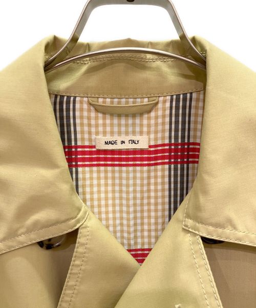 MARNI（マルニ）MARNI (マルニ) ゴム引きコート ベージュ×イエロー サイズ:48の古着・服飾アイテム