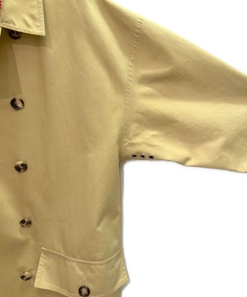 MARNI（マルニ）MARNI (マルニ) ゴム引きコート ベージュ×イエロー サイズ:48の古着・服飾アイテム
