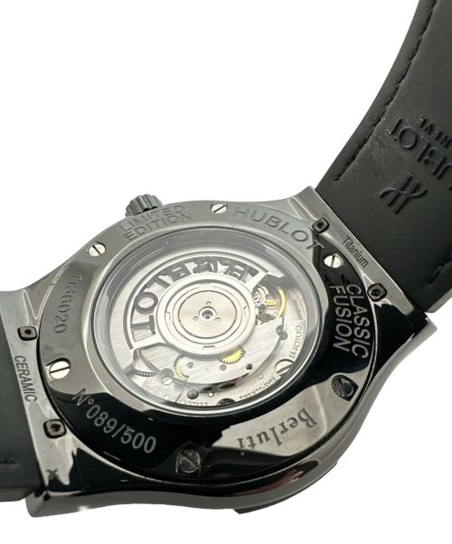 HUBLOT×Berluti（ウブロ×ベルルッティ）HUBLOT×Berluti (ウブロ×ベルルッティ) クラシックフュージョン オールブラック ブラック サイズ:45mmの古着・服飾アイテム