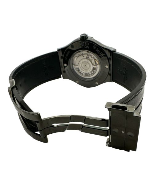 HUBLOT×Berluti（ウブロ×ベルルッティ）HUBLOT×Berluti (ウブロ×ベルルッティ) クラシックフュージョン オールブラック ブラック サイズ:45mmの古着・服飾アイテム