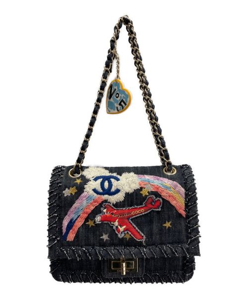 CHANEL（シャネル）CHANEL (シャネル) 2.55 デニムショルダーバッグ インディゴの古着・服飾アイテム