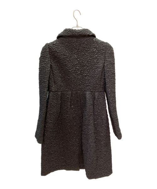 PRADA（プラダ）PRADA (プラダ) プリーツワッシャ加工コート ブラック サイズ:42の古着・服飾アイテム