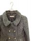 中古・古着 PRADA (プラダ) プリーツワッシャ加工コート ブラック サイズ:42：37800円