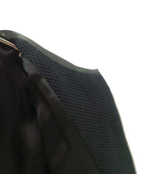 HERMES（エルメス）HERMES (エルメス) ジップアップレザーブルゾン ブラック サイズ:48の古着・服飾アイテム