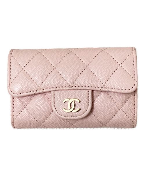 CHANEL（シャネル）CHANEL (シャネル) キャビアスキンカードケース ピンクの古着・服飾アイテム