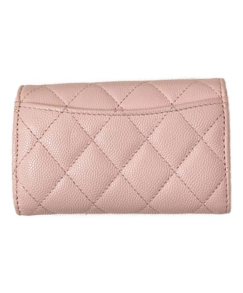 CHANEL（シャネル）CHANEL (シャネル) キャビアスキンカードケース ピンクの古着・服飾アイテム