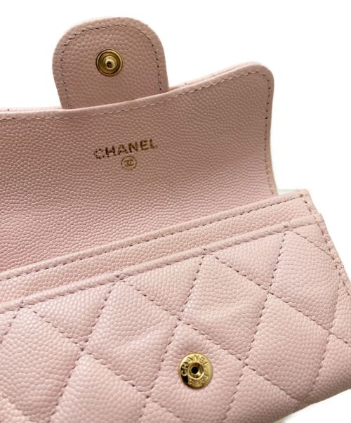 CHANEL（シャネル）CHANEL (シャネル) キャビアスキンカードケース ピンクの古着・服飾アイテム