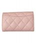 CHANEL (シャネル) キャビアスキンカードケース ピンク：45800円