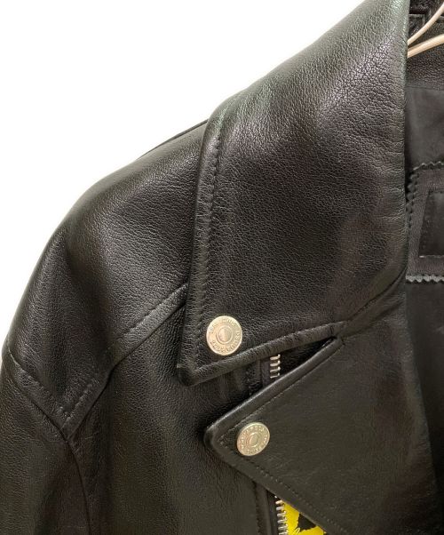 DSQUARED2（ディースクエアード）DSQUARED2 (ディースクエアード) ダブルライダースジャケット ブラック サイズ:52の古着・服飾アイテム