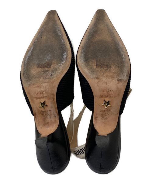 Christian Dior（クリスチャン ディオール）Christian Dior (クリスチャン ディオール) J'ADIOR スリングバックパンプス ブラック サイズ:351/2の古着・服飾アイテム