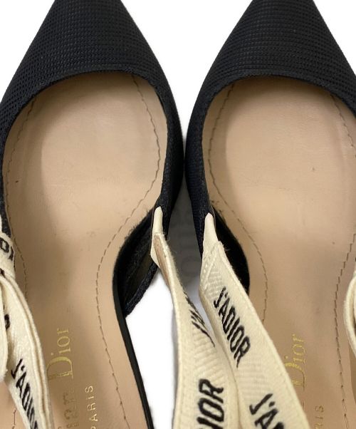Christian Dior（クリスチャン ディオール）Christian Dior (クリスチャン ディオール) J'ADIOR スリングバックパンプス ブラック サイズ:351/2の古着・服飾アイテム