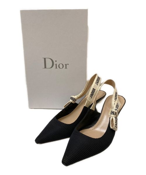 Christian Dior（クリスチャン ディオール）Christian Dior (クリスチャン ディオール) J'ADIOR スリングバックパンプス ブラック サイズ:351/2の古着・服飾アイテム